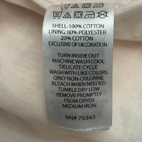 Catherine Malandrino Patterned Pink Short Baby Dress Size 3-6 Months Coquette‎ - Picture 7 of 7